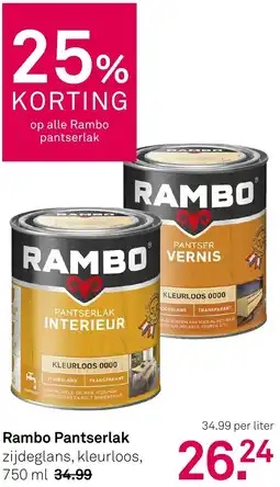 Karwei Rambo Pantserlak aanbieding