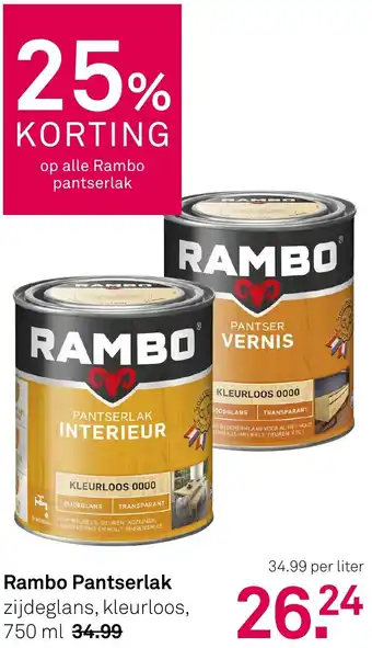 Karwei Rambo Pantserlak aanbieding