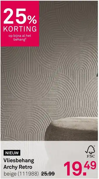 Karwei Vliesbehang Archy Retro aanbieding