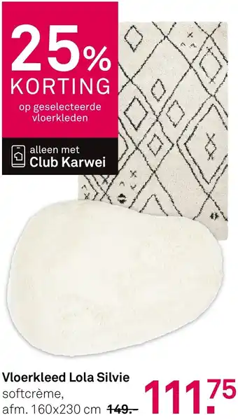 Karwei Vloerkleed Lola Silvie aanbieding