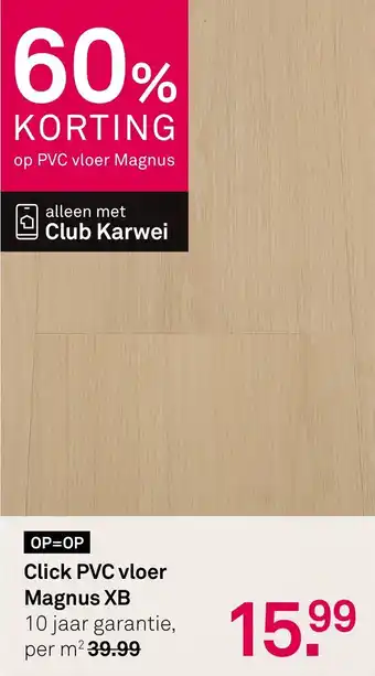 Karwei Click PVC vloer Magnus XB aanbieding