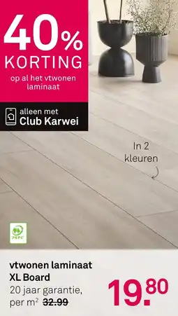 Karwei Vtwonen laminaat XL Board aanbieding
