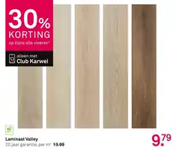 Karwei Laminaat Valley aanbieding