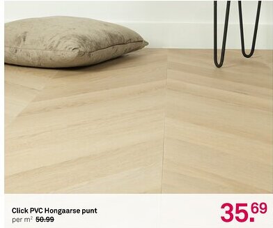 Karwei Click PVC Hongaarse punt aanbieding