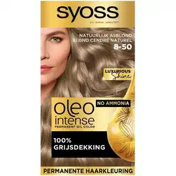 Trekpleister Syoss Oleo Intense 8-50 Natuurlijk Asblond Haarkleuring aanbieding