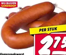 Nettorama Slagersrookworst aanbieding