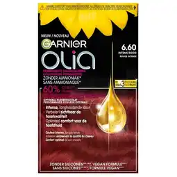 Trekpleister Garnier Olia 6.60 Intens Rood Permanente Crèmekleuring aanbieding