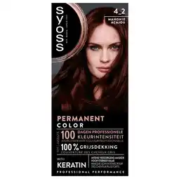 Trekpleister Syoss Salonplex 4-2 Mahonie Permanente Haarkleuring aanbieding