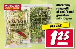 Nettorama Macaroni/ spaghetti of nasi/bami groenten aanbieding