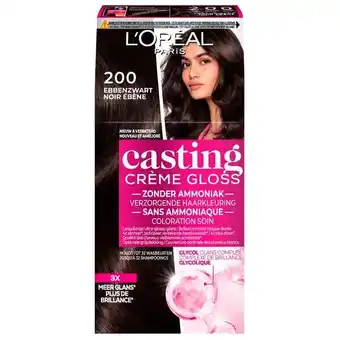 Trekpleister L'Oréal Paris Casting Créme Gloss 200 Intens Zwart Semi-Permanente Haarkleuring aanbieding