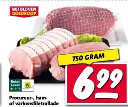 Nettorama Procureur-, ham-of varkensfiletrollade aanbieding