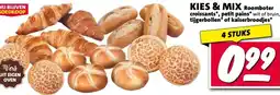 Nettorama Roomboter croissants, petit pains , tijgerbollen of kaiserbroodjes aanbieding