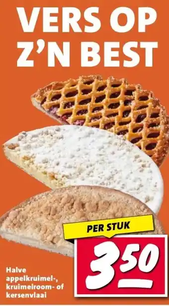 Nettorama Halve appelkruimel-, kruimelroom- of kersenvlaai aanbieding