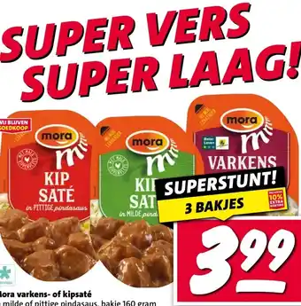 Nettorama Mora varkens- of kipsaté aanbieding