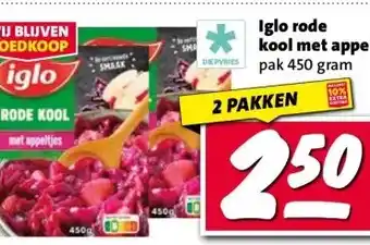 Nettorama Iglo rode kool met appel aanbieding