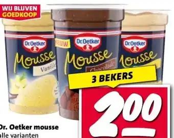 Nettorama Dr. Oetker mousse aanbieding