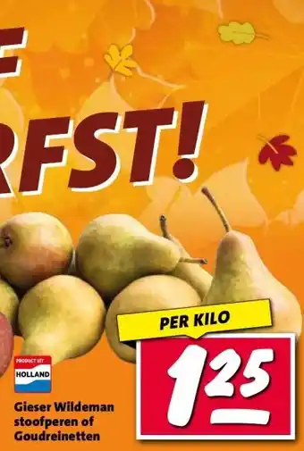 Nettorama Gieser Wildeman stoofperen of Goudreinetten aanbieding