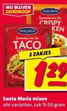Nettorama Santa Maria mixen aanbieding