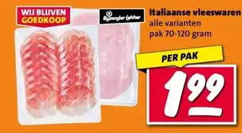 Nettorama Italiaanse vleeswaren aanbieding