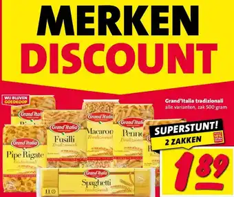 Nettorama Grand'Italia tradizionali aanbieding