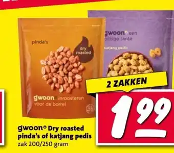 Nettorama gwoon Dry roasted pinda's of katjang pedis aanbieding