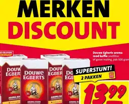 Nettorama Douwe Egberts aroma rood koffie aanbieding
