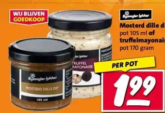 Nettorama Mosterd dille dip of truffelmayonaise aanbieding