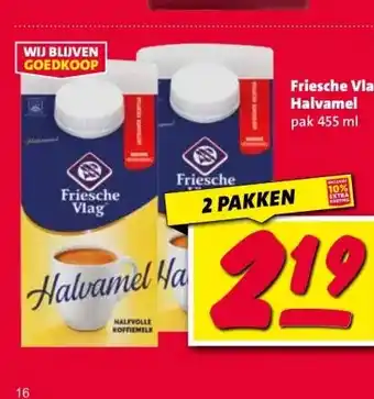 Nettorama Friesche Vlag Halvamel aanbieding