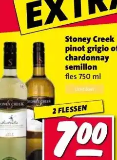 Nettorama Stoney Creek pinot grigio of chardonnay semillon aanbieding