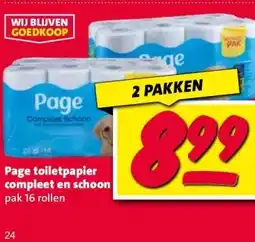 Nettorama Page toiletpapier compleet en schoon aanbieding