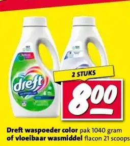 Nettorama Dreft waspoeder color of vloeibaar wasmiddel aanbieding