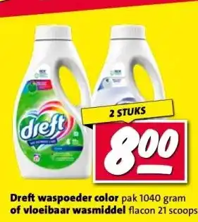 Nettorama Dreft waspoeder color of vloeibaar wasmiddel aanbieding