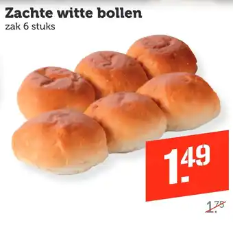 Coop Zachte witte bollen zak 6 stuks aanbieding