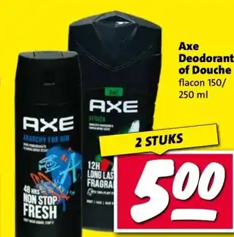 Nettorama Axe Deodorant of Douche aanbieding