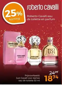 Trekpleister Roberto Cavalli eau de toilette en parfum aanbieding