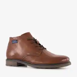 Scapino Bugatti leren heren veterschoenen cognac aanbieding