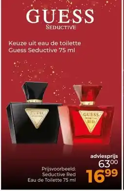 Trekpleister Keuze uit eau de toilette Guess Seductive 75 ml aanbieding