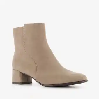 Scapino Nova dames enkellaarsjes met hak beige aanbieding