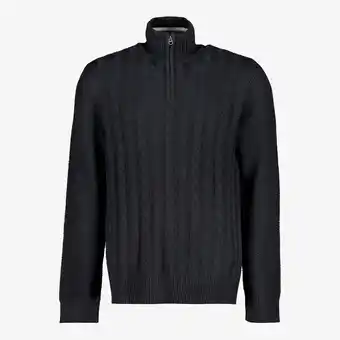 Scapino Produkt heren trui met hoge kraag blauw aanbieding