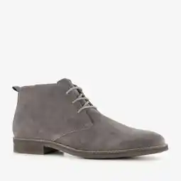 Scapino Van Beer leren heren veterschoenen grijs aanbieding