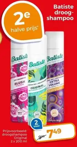Trekpleister Batiste droog- shampoo aanbieding
