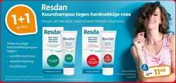 Trekpleister Resdan shampoo. aanbieding