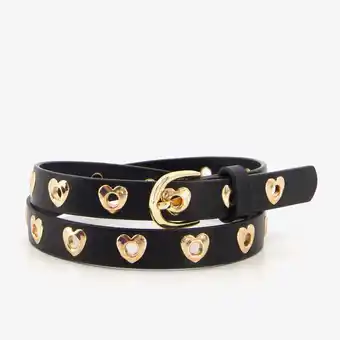 Scapino Meisjes riem zwart met hartjes aanbieding