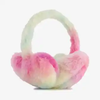 Scapino Meisjes oorwarmers met hartjes roze geel aanbieding