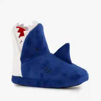 Scapino Thu!s kinder pantoffels haai blauw aanbieding