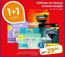 Trekpleister Gillette en Venus scheermesjes aanbieding
