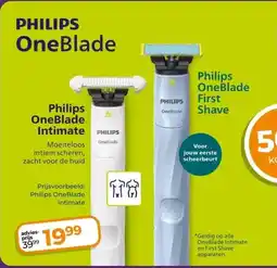 Trekpleister Philips OneBlade Intimate aanbieding