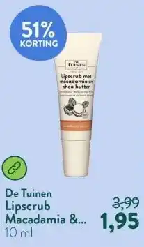 Holland & Barrett Lipscrub Macadamia & Shea Butter aanbieding