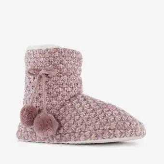 Scapino Thu!s gevoerde hoge dames sloffen roze aanbieding