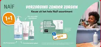 Trekpleister VERZORGING ZONDER ZORGEN Keuze uit het hele Naïf assortiment aanbieding